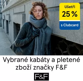 F&F katalog v Prostějov | Ušetři 25% vybrané kabáty a pletené zboží značky F&F | 2025-10-23T00:00:00.000Z - 2025-10-29T00:00:00.000Z