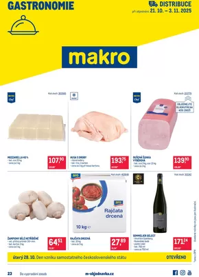 Makro katalog v Benešov | Gastronomie distribuce | 2025-10-21T00:00:00.000Z - 2025-11-03T00:00:00.000Z