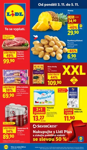 Lidl katalog v Třebíč | Akční leták OD PONDĚLÍ | 2025-10-30T00:00:00.000Z - 2025-11-09T00:00:00.000Z