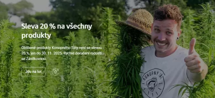 Zásilkovna katalog | Sleva 20% na všechny produkty | 2025-11-25T00:00:00.000Z - 2025-11-30T00:00:00.000Z