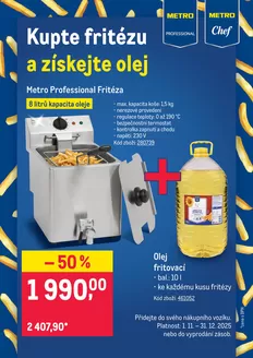 Makro katalog | Kupte fritézu a získejte olej | 2025-11-01T00:00:00.000Z - 2025-12-31T00:00:00.000Z