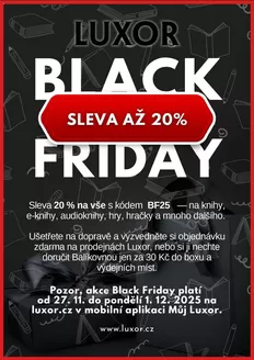 Luxor katalog v Most | BLACK FRIDAY SLEVA AŽ 20% | 2025-11-27T00:00:00.000Z - 2025-12-01T00:00:00.000Z