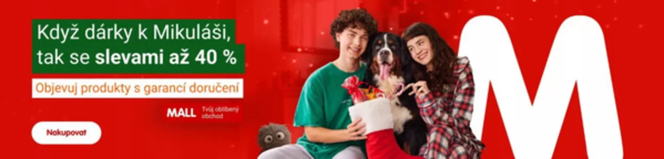 Mall katalog v Brno | Když dárky k Mikuláši, tak se slevami až 40% | 2025-12-02T00:00:00.000Z - 2025-12-15T00:00:00.000Z