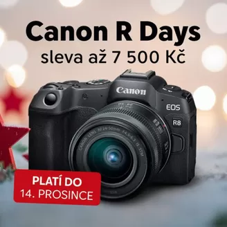 Fotolab katalog v Brandýs nad Labem-Stará Boleslav | Canon R Days sleva až 7 500 Kč | 2025-12-02T00:00:00.000Z - 2025-12-14T00:00:00.000Z
