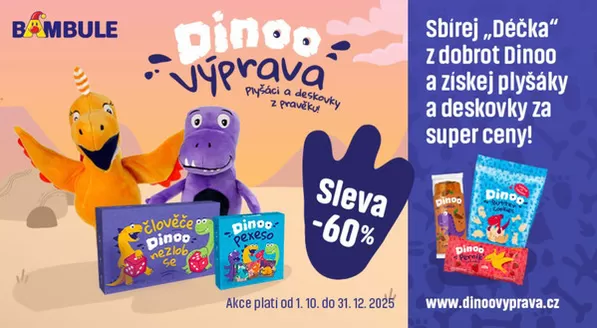 Bambule katalog v Hlinsko | Dinoo Výprava | 2025-12-15T00:00:00.000Z - 2025-12-31T00:00:00.000Z