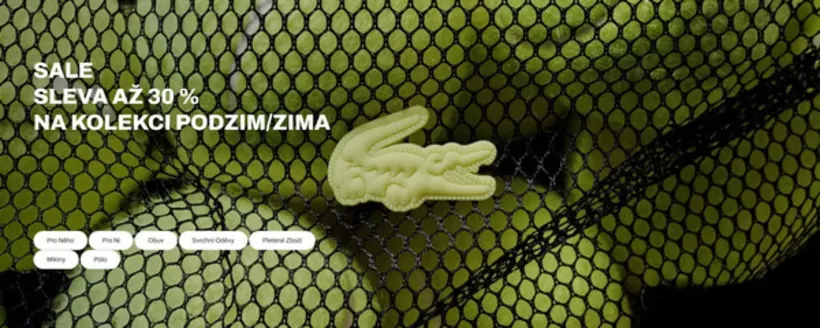 Lacoste katalog v Praha | SLEVA AZ 30% | 2025-12-24T00:00:00.000Z - 2026-01-06T00:00:00.000Z
