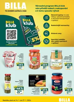 Billa katalog v Teplice | Billa Leták BILLA klub | 2026-01-14T00:00:00.000Z - 2026-01-27T00:00:00.000Z