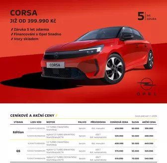 Opel katalog | OPEL CORSA | 2026-01-23T00:00:00.000Z - 2026-03-31T00:00:00.000Z