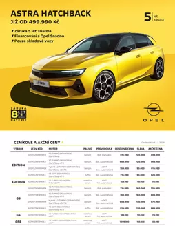 Opel katalog v Znojmo | OPEL ASTRA HATCHBACK | 2026-01-23T00:00:00.000Z - 2026-03-31T00:00:00.000Z