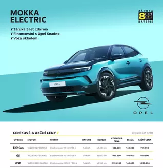 Opel katalog v Znojmo | OPEL MOKKA ELECTRIC | 2026-01-23T00:00:00.000Z - 2026-03-31T00:00:00.000Z
