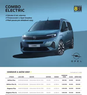 Opel katalog | OPEL COMBO ELECTRIC | 2026-01-23T00:00:00.000Z - 2026-03-31T00:00:00.000Z