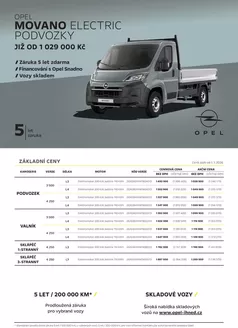 Opel katalog | OPEL MOVANO ELECTRIC PODVOZKY | 2026-01-27T00:00:00.000Z - 2026-03-31T00:00:00.000Z