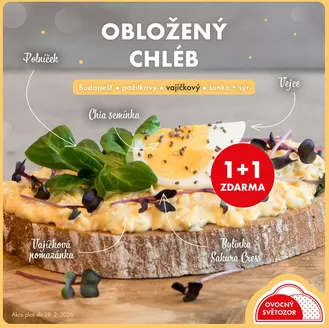 Ovocný Světozor katalog v Černošice | Dva obložené chleby za cenu jednoho! | 2026-02-02T00:00:00.000Z - 2026-02-28T00:00:00.000Z