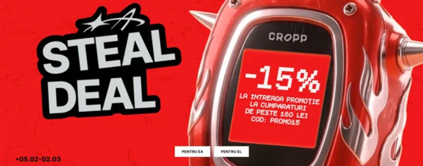 Cropp katalog v Frýdek-Místek | STEAL DEAL | 2026-02-05T00:00:00.000Z - 2026-03-02T00:00:00.000Z