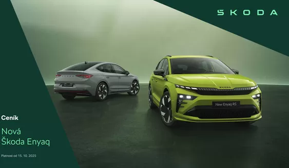 Škoda katalog v Liberec | Ceník Enyaq | 2025-10-15T00:00:00.000Z - 2026-07-31T00:00:00.000Z