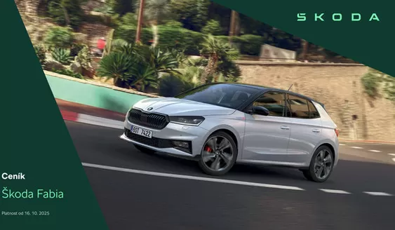 Škoda katalog v Ústí nad Labem | Ceník Fabia | 2026-02-05T00:00:00.000Z - 2026-07-31T00:00:00.000Z