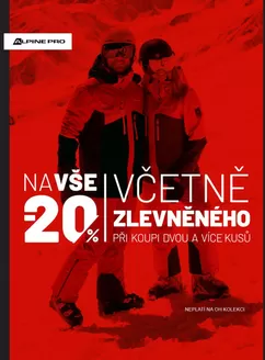 Alpine pro katalog | – 20 % na vše včetně zlevněného při nákupu 2 a více kusů | 2026-02-17T00:00:00.000Z - 2026-03-02T00:00:00.000Z
