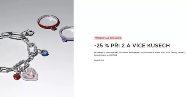 Pandora katalog v Frýdek-Místek | -25% PŘI 2 A VÍCE KUSECH | 2026-03-04T00:00:00.000Z - 2026-03-09T00:00:00.000Z