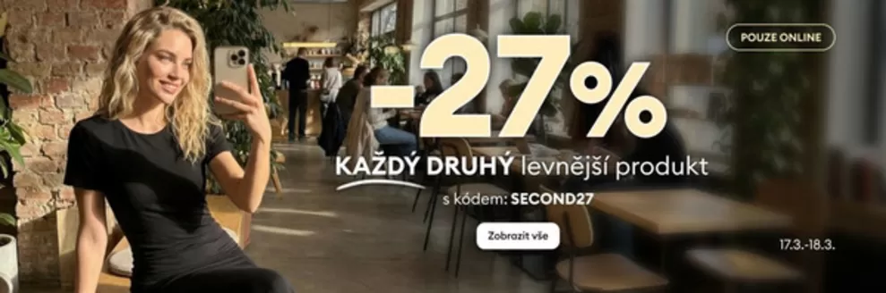 Sinsay katalog v Roudnice nad Labem | -27% KAŽDÝ DRUHÝ levnější produkt | 2026-03-17T00:00:00.000Z - 2026-03-18T00:00:00.000Z