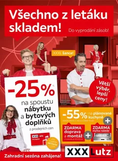 XXXLutz katalog v Brno | Sleva 25 téměř na všechno | 2026-03-23T00:00:00.000Z - 2026-04-05T00:00:00.000Z