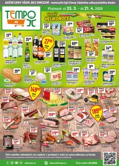 TEMPO katalog v Plzeň | Leták JO 25.3. - 21.4.2026 | 2026-03-25T00:00:00.000Z - 2026-04-21T00:00:00.000Z