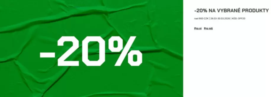 Cropp katalog v Brno | -20% NA VYBRANÉ PRODUKTY | 2026-03-26T00:00:00.000Z - 2026-03-30T00:00:00.000Z