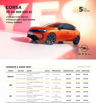Opel katalog | OPEL CORSA | 2026-04-03T00:00:00.000Z - 2026-06-30T00:00:00.000Z