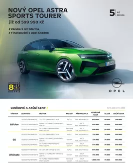 Opel katalog v Chomutov | NOVÝ OPEL ASTRA SPORTS TOURER | 2026-04-03T00:00:00.000Z - 2026-06-30T00:00:00.000Z