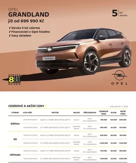 Opel katalog v Slavkov u Brna | OPEL GRANDLAND | 2026-04-03T00:00:00.000Z - 2026-06-30T00:00:00.000Z