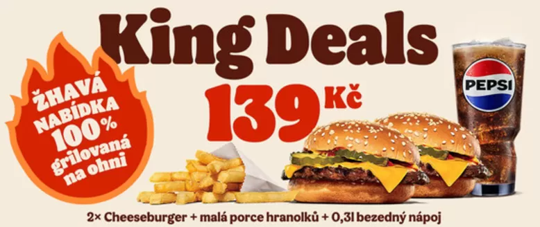 Burger King katalog v Brno | King Deals | 2026-05-19T00:00:00.000Z - 2026-06-01T00:00:00.000Z