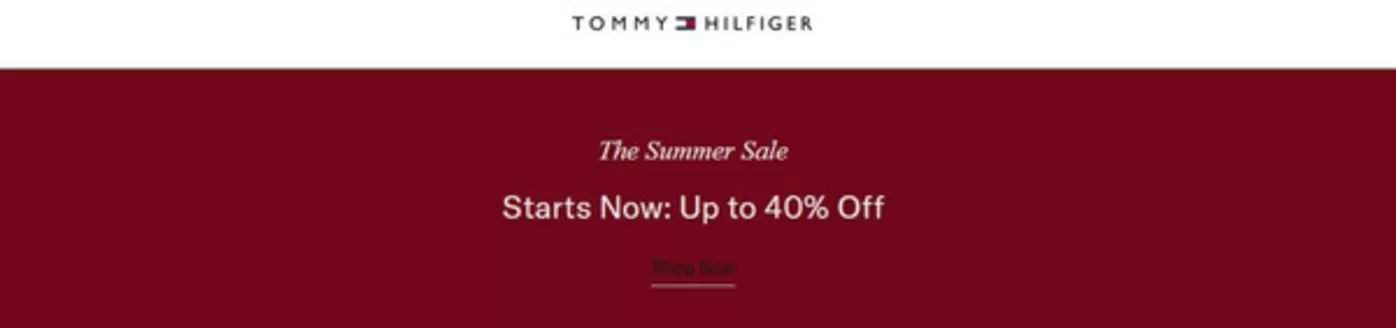 Tommy Hilfiger katalog v Blansko | The Summer Sale Up to 40% Off | 2026-06-18T00:00:00.000Z - 2026-07-01T00:00:00.000Z