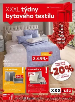 XXXLutz katalog | Týdnybytového textilu | 2026-07-13T00:00:00.000Z - 2026-08-09T00:00:00.000Z