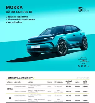 Opel katalog v Příbram | OPEL MOKKA | 2026-07-14T00:00:00.000Z - 2026-09-30T00:00:00.000Z