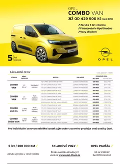 Opel katalog | OPEL COMBO VAN | 2026-07-14T00:00:00.000Z - 2026-09-30T00:00:00.000Z