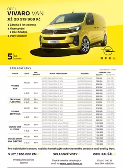 Opel katalog | OPEL VIVARO VAN | 2026-07-14T00:00:00.000Z - 2026-09-30T00:00:00.000Z