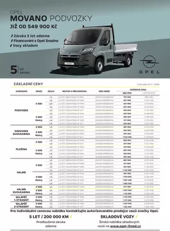 Opel katalog | OPEL MOVANO PODVOZKY | 2026-07-14T00:00:00.000Z - 2026-09-30T00:00:00.000Z