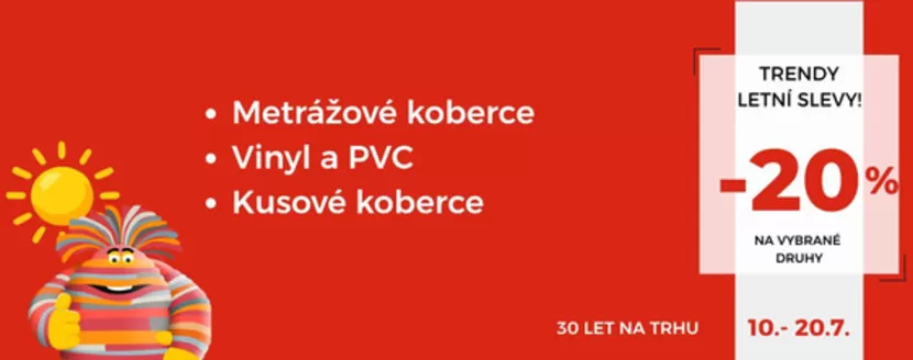 Koberce Trend katalog | LETNÍ SLEVY -20%! | 2026-07-15T00:00:00.000Z - 2026-07-20T00:00:00.000Z