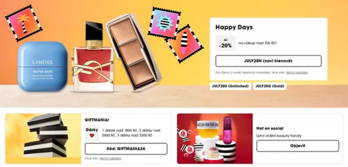 Sephora katalog v Kladno | Happy Days | 2026-07-21T00:00:00.000Z - 2026-07-26T00:00:00.000Z