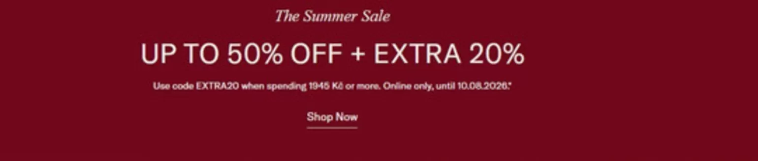 Tommy Hilfiger katalog | The Summer Sale UP TO 50% OFF + EXTRA 20% | 2026-08-06T00:00:00.000Z - 2026-08-10T00:00:00.000Z