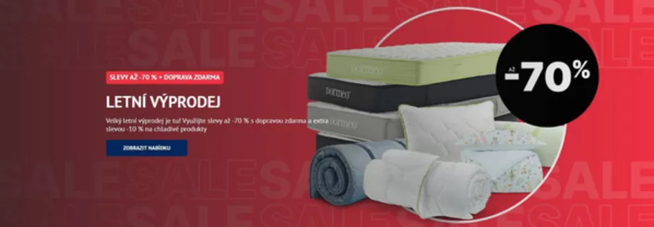 Dormeo katalog | LETNÍ VÝPRODEJ | 2026-08-07T00:00:00.000Z - 2026-08-11T00:00:00.000Z