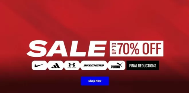Sports Direct katalog v Hořice | SALE UP TO 70% OFF | 2026-08-11T00:00:00.000Z - 2026-08-25T00:00:00.000Z