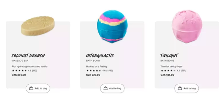 Lush katalog v Černošice | Lush leták | 2026-08-13T00:00:00.000Z - 2026-08-31T00:00:00.000Z