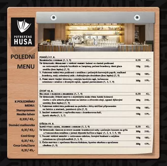 Potrefená Husa katalog | Polední menu | 2026-08-17T00:00:00.000Z - 2026-08-21T00:00:00.000Z