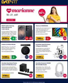 Datart katalog | Aktuální výhodné nabídky a slevy | 2026-09-18T00:00:00.000Z - 2026-09-21T00:00:00.000Z