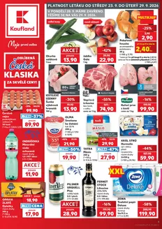 Kaufland katalog v Kadaň | Kaufland leták | 2026-09-23T00:00:00.000Z - 2026-09-29T00:00:00.000Z