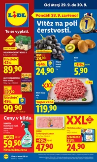 Lidl katalog v Valašské Klobouky | 29. 9. - 30. 9. 2026 | 2026-09-28T00:00:00.000Z - 2026-10-04T00:00:00.000Z