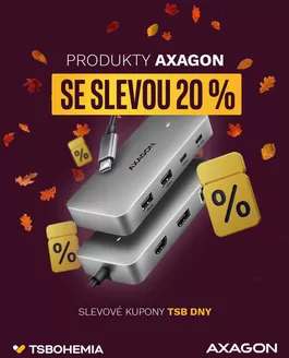 T.S. Bohemia katalog v Olomouc | Podzimní sleva na příslušenství AXAGON je tady! | 2026-10-07T00:00:00.000Z - 2026-10-14T00:00:00.000Z
