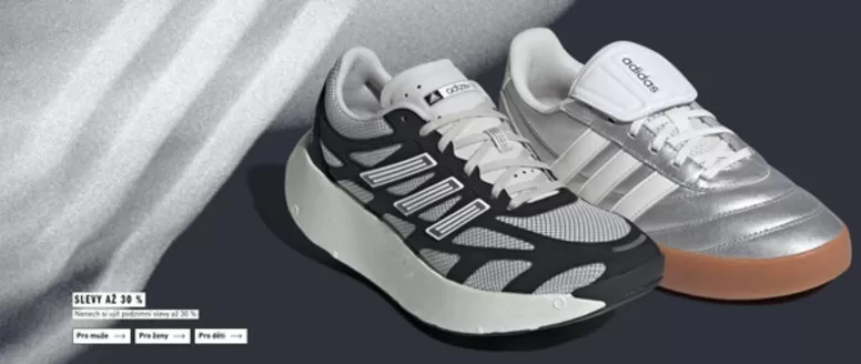Adidas katalog v Brno | SLEVY AŽ 30% | 2026-10-09T00:00:00.000Z - 2026-10-13T00:00:00.000Z