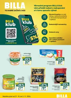 Billa katalog | Billa Leták BILLA klub | 2026-10-21T00:00:00.000Z - 2026-11-03T00:00:00.000Z