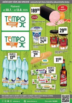 TEMPO katalog v Opava | Leták TUTY 30.7. - 12.8.2025 | 2025-07-30T00:00:00.000Z - 2025-08-12T00:00:00.000Z